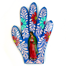 Load image into Gallery viewer, Handmade Mexican Wood Milagro Hands - Virgen de Guadalupe Art & Decor Muertolandia.com Body 109