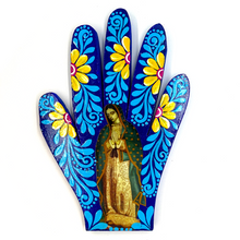 Load image into Gallery viewer, Handmade Mexican Wood Milagro Hands - Virgen de Guadalupe Art & Decor Muertolandia.com Body 111