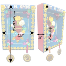 Load image into Gallery viewer, Handmade Deluxe Shadow Box Nicho - Viva el Amor Shadow Boxes Mexico