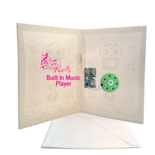 Load image into Gallery viewer, Musical Greeting Card - Papel Picado - Cielito Lindo Greeting Cards Muertolandia.com