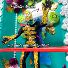 Load image into Gallery viewer, Handmade Deluxe Shadow Box Nicho - Luchador Super Estrella Shadow Boxes Mexico
