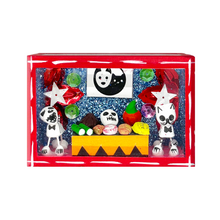Load image into Gallery viewer, Handmade Window Shadow Box Nicho - Lovely Pets (Dog and Cat) Shadow Boxes Mexico CC Dog & Cat Red Wood Box Yang
