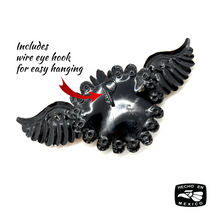 Load image into Gallery viewer, Handmade Tin Mexican Flying Milagro Hearts - Cielo Fino Tin Milagro Hearts Mexico MH