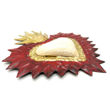 Load image into Gallery viewer, Handmade Tin Mexican Milagro Hearts - Rayos de Fe Tin Milagro Hearts Mexico MH