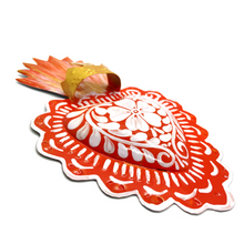 Load image into Gallery viewer, Handmade Tin Mexican Milagro Hearts - Folklorico Series Tin Milagro Hearts Mexico MH