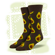 Load image into Gallery viewer, Men's "Avocado" Socks Socks SockSmith Brown