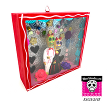 Load image into Gallery viewer, Handmade Framed Amor Prohibido Diablitos Wall Art Piece Art & Decor Mexico CC