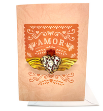 Load image into Gallery viewer, Musical Greeting Card - Amor "Lo Mucho Que Te Quiero" Greeting Cards Muertolandia.com 1 Card