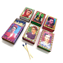 Load image into Gallery viewer, Handmade Mexican Matchboxes - (Pack of 6) Art & Decor Mexico MH 6 Assorted Frida Boxes