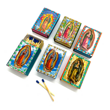 Load image into Gallery viewer, Handmade Mexican Matchboxes - (Pack of 6) Art & Decor Mexico MH 6 Assorted Virgen Boxes