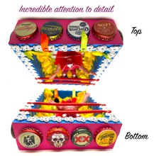Load image into Gallery viewer, Handmade Deluxe Shadow Box Nicho - Luchador - Corcholatas - Bottle Caps Shadow Boxes Mexico