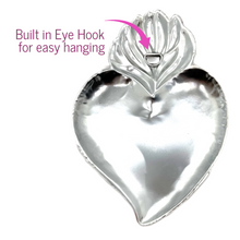 Load image into Gallery viewer, Handmade Tin Mexican Milagro Hearts - Puro Corazon Tin Milagro Hearts Mexico MH
