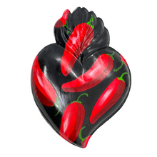 Load image into Gallery viewer, Handmade Tin Mexican Milagro Hearts - Puro Chile Tin Milagro Hearts Mexico MH