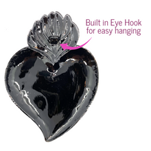 Load image into Gallery viewer, Handmade Tin Mexican Milagro Hearts - Corazonado de Milagro Tin Milagro Hearts Mexico MH