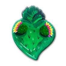 Load image into Gallery viewer, Handmade Tin Mexican Milagro Hearts - Puro Nopal Tin Milagro Hearts Mexico MH