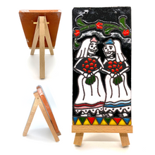 Load image into Gallery viewer, Handmade Mexican Clay Tile and Stand - Novias (Tall) Tile Mexico