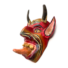 Load image into Gallery viewer, Handmade and Painted - Mexican Ceremonial Folk Mask - Cuernos Art & Decor Mexico F