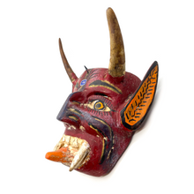 Load image into Gallery viewer, Handmade and Painted - Mexican Ceremonial Folk Mask - Cuernos Art & Decor Mexico F