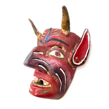 Load image into Gallery viewer, Handmade and Painted - Mexican Ceremonial Folk Mask - Cuernos Art & Decor Mexico F