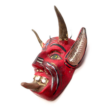 Load image into Gallery viewer, Handmade and Painted - Mexican Ceremonial Folk Mask - Cuernos Art & Decor Mexico F
