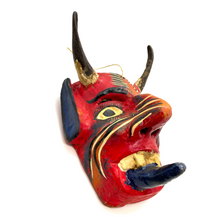 Load image into Gallery viewer, Handmade and Painted - Mexican Ceremonial Folk Mask - Cuernos Art & Decor Mexico F