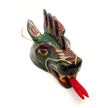 Load image into Gallery viewer, Handmade and Painted - Mexican Ceremonial Folk Mask - Fantastical Animals Art & Decor Mexico F Lenguazo