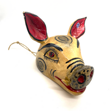 Load image into Gallery viewer, Handmade and Painted - Mexican Ceremonial Folk Mask - Fantastical Animals Art & Decor Mexico F Snoutastic