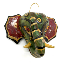 Load image into Gallery viewer, Handmade and Painted - Mexican Ceremonial Folk Mask - Fantastical Animals Art & Decor Mexico F Elephant