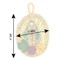 Load image into Gallery viewer, Handmade Mexican Virgencita Keepsake Holiday Decor Mexico LA