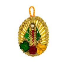 Load image into Gallery viewer, Handmade Mexican Virgencita Keepsake Holiday Decor Mexico LA Yellow