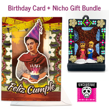 Load image into Gallery viewer, Frida Musical Birthday Card + Gift Bundle Greeting Cards Muertolandia.com Card + Black Box