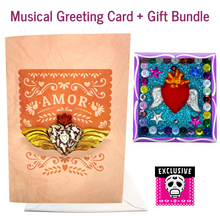 Load image into Gallery viewer, Amor Musical Greeting Card + Gift Bundle Greeting Cards Muertolandia.com Card + Lavender
