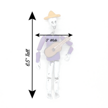 Load image into Gallery viewer, Handmade Dead Man Calaca Esqueleto - Spring Neck Art & Decor Muertolandia.com