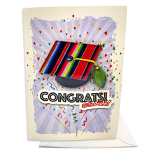Load image into Gallery viewer, Musical Greeting Card - Congrats! Graduation - Si Se Pudo - "Graduation March...a lo norteño" Greeting Cards Muertolandia.com 1 Card