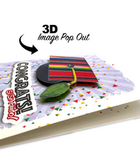 Load image into Gallery viewer, Musical Greeting Card - Congrats! Graduation - Si Se Pudo - "Graduation March...a lo norteño" Greeting Cards Muertolandia.com