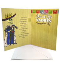 Load image into Gallery viewer, Musical Greeting Card - Happy Father's Day - Feliz Día de Los Padres - "El Rey" Greeting Cards Muertolandia.com