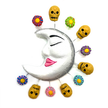 Load image into Gallery viewer, Handmade Luna Mexicana de Barro - Mexican Clay Moon Art & Decor Mexico