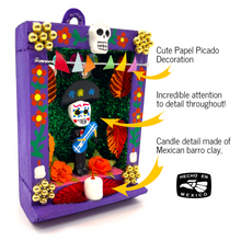 Load image into Gallery viewer, Handmade Shadow Box Nicho - 12 Días de Muertos Shadow Boxes Mexico CC