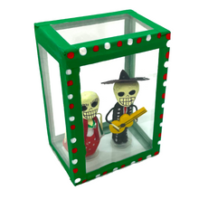 Load image into Gallery viewer, Handmade Window Shadow Box Nicho - See Through Series  - Pareja Folklorico Shadow Boxes Mexico CC