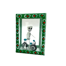 Load image into Gallery viewer, Handmade Window Shadow Box Nicho - See Through Series  - Jr's Bike Shadow Boxes Mexico CC