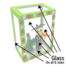 Load image into Gallery viewer, Handmade Window Shadow Box Nicho - See Through Series  - Mariachi con Nopal Shadow Boxes Mexico CC