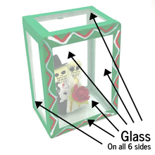 Load image into Gallery viewer, Handmade Window Shadow Box Nicho - See Through Series  - Novios Shadow Boxes Mexico CC