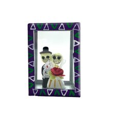 Load image into Gallery viewer, Handmade Window Shadow Box Nicho - See Through Series  - Novios Shadow Boxes Mexico CC