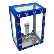 Load image into Gallery viewer, Handmade Window Shadow Box Nicho - See Through Series  - Jr's Bike Shadow Boxes Mexico CC