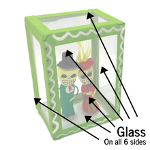 Load image into Gallery viewer, Handmade Window Shadow Box Nicho - See Through Series  - Catrin y Catrina Shadow Boxes Mexico CC