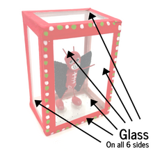 Load image into Gallery viewer, Handmade Window Shadow Box Nicho - See Through Series  - Diablito Shadow Boxes Mexico CC