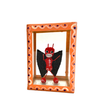 Load image into Gallery viewer, Handmade Window Shadow Box Nicho - See Through Series  - Diablito Shadow Boxes Mexico CC