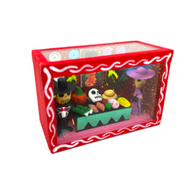 Load image into Gallery viewer, Handmade Window Shadow Box Nicho - Catrín y Catrina Ofrenda Shadow Boxes Mexico CC