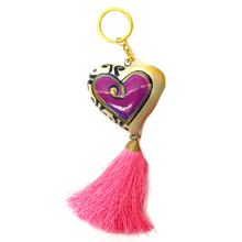 Load image into Gallery viewer, Handmade Heart Keychain Llavero Ornament Keychains Muertolandia.com L - Lagos de Moreno