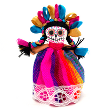 Load image into Gallery viewer, Handmade Otomi Lele Doll / Muertacita Plush Muertolandia.com